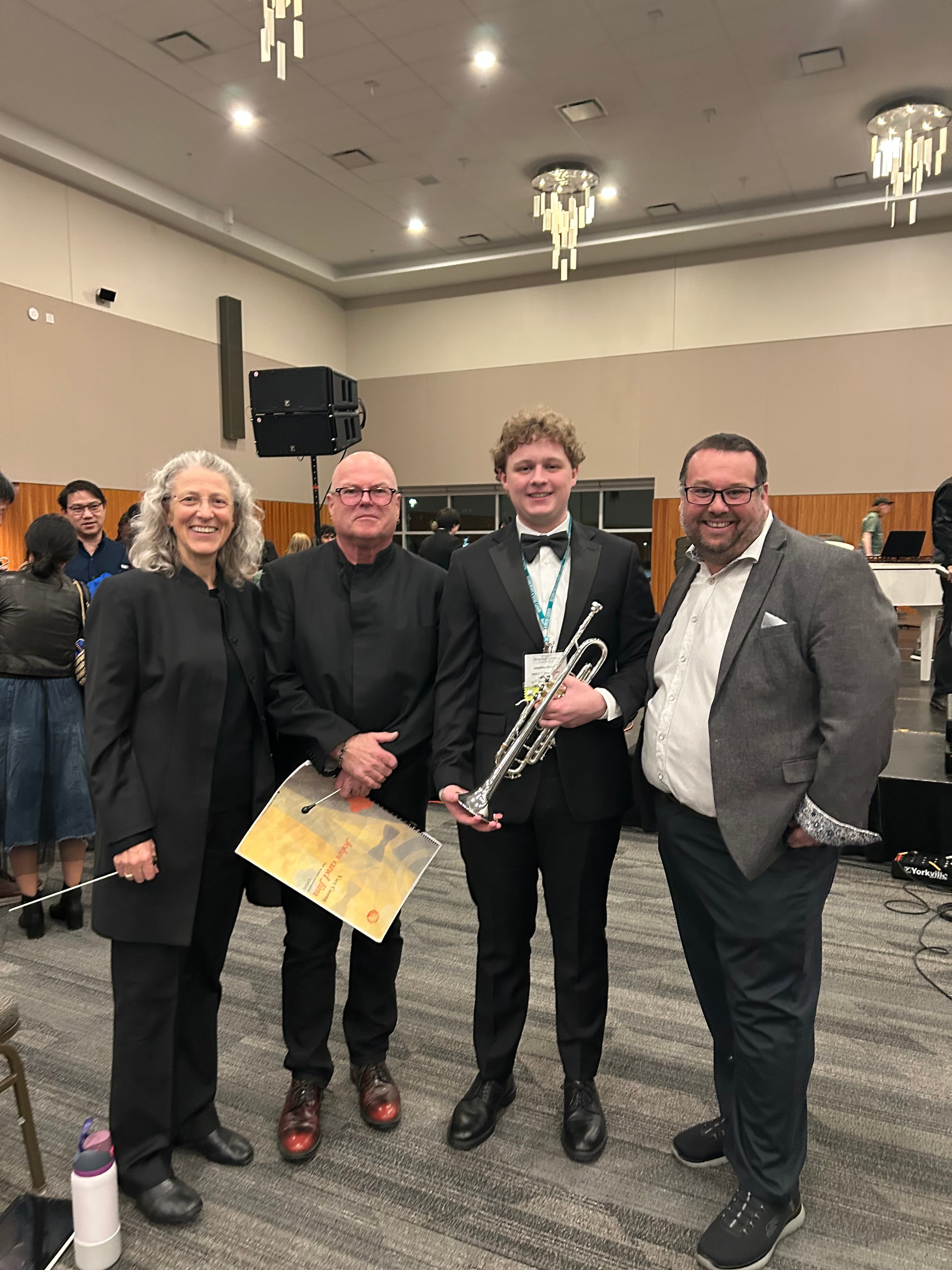 Jonathan Graydon performing with the Jack Long National Honour Band